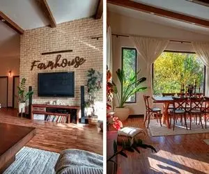 دکوراسیون خونه 100 متری روستیک / تو زندگی برد رو این زوج کردن با این سبک خوشگل