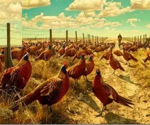 کارخانه حیوانات؛ تو مزرعه قرقاول عضله ای پرورش میدن واسه مسابقه پرسرعت ترین پرنده