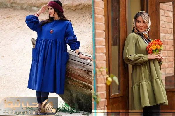 انواع استایل با مانتو جلو بسته