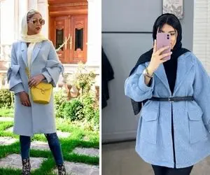 انواع پالتو فوتر آبی واسه خانومای شیک پوش / دست از تیره ها بردارید و شیک و روشن بشید