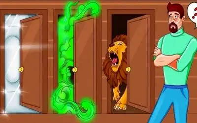 بازی فکری؛ تسلا تو زمان سفر کرد که جواب این معما رو بدونه تو اگه بلدی بگو کدوم در امن