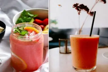 طرز تهیه اسموتی هلو و هندوانه | نوشیدنی تگری برای روز های داغ تابستان
