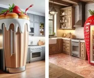 چیدمان یخچال های میوه‌ای هوشمند و متنوع / طراحی های شگفت‌انگیز با نمای رویایی