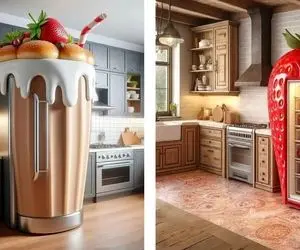 چیدمان یخچال های میوه‌ای هوشمند و متنوع / طراحی های شگفت‌انگیز با نمای رویایی