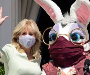 (عکس) پوشش جنجالی همسر جو بایدن!