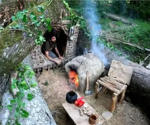 کمپ بقا؛ ساخت کلبه سنگی در اعماق جنگلهای شمال کشور