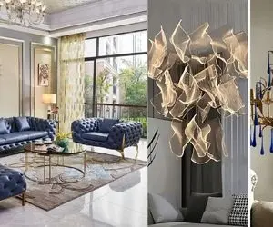 کدوم مبل با کدوم لوستر ست میشه؛ گرون خریدن تهش هیچه اصل دیزاین و سلیقه رو اصوله