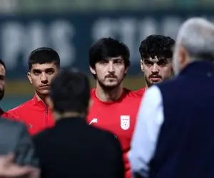 حضور خبرساز سردار آزمون در تمرین تیم ملی