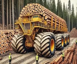 جابه جایی جانکاه؛ تو جاده مهلک و گل اندود کنده درخت میبرن برای ساخت منسوجات