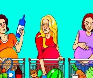 هوش تصویری؛ اگه فکر میکنی تیزهوشی بگو کدوم از این خانومای باردار هندوانه دزدیده؟