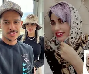 هَپی مَپی رمانتیک مهدی قائدی و زنش؛ خانوم با چال گونه اش چه فیگوری اومد!