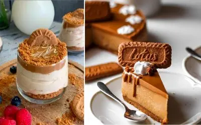طرز تهیه دسر لوتوس / یه دسر خوشمزه که برای مهمونی ها عالی ترینه