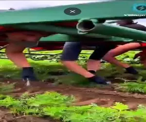 کشاورزی نوین؛ یه دستگاه ساختن خوابیده دونه میکارن دیگه لازم نیست هی خم و راست شن