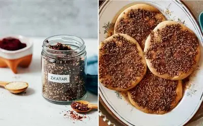 طرز تهیه نان زعتر پنیری / خوشمزه ترین نان لبنانی رو با بهترین دستور بپزید