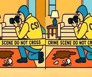بازی فکری؛ ۳ تفاوت در بازرسی صحنه جرم توسط CSI را پیدا کنید هوش به رخ بکش