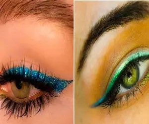 خط چشم رنگی به چه کسایی میاد؟ / با این ترفند همه میتونن یه خط چشم رنگی خاص بکشن