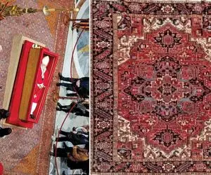 تابوت پاپ فرانسیس بر دوش فرش ملایری صد ساله /  شکوه ایران در قلب واتیکان و تاریخ