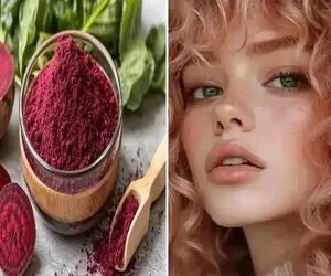 رنگ کردن موها با مواد طبیعی بدون آسیب و وز شدن؛ با چغندر شرابی مایل به صورتی بساز توپ