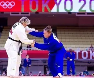 تهانی القحطانی جودوکار عربستانی بی حجاب مقابل ورزشکار اسرائیل در المپیک