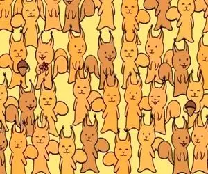 بازی فکری؛ چالش موش پنهان! فقط تیزبینا میتونن موش پنهان شده بین سنجاب‌ ها رو پیدا کنن