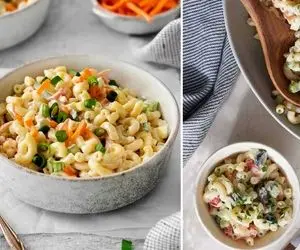 طرز تهیه سالاد ماکارونی با تمام نکات / اینجوری بپزی محشر میشه همه دستورشو ازت میگیرن