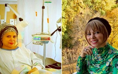 (عکس) سرطان شراره درشتی بازیگر ایرانی را در سوئیس به بیمارستان کشاند