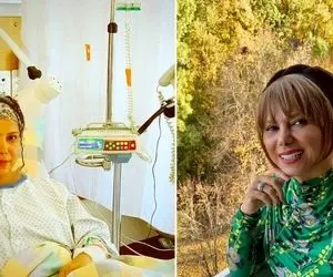 (عکس) سرطان شراره درشتی بازیگر ایرانی را در سوئیس به بیمارستان کشاند