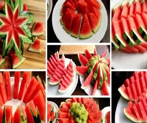 آفرینشگری خوشمزه جات؛ میخوای جلو مهمونت کدبانو بنظر بیای هندونه رو اینجور بزار جلوش