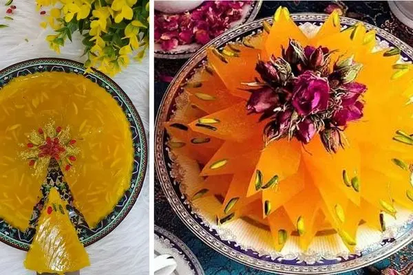 طرز تهیه مسقطی زعفرونی به ساده ترین روش / یه دسر سنتی عالی که طعمش فوق العادست