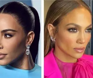 استایل سلبریتی ها؛ جنگ تن به تن  جنیفر لوپز و کیم کارداشیان درترفندهای زیباییشان