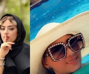 عکس ریحانه پارسا در استخر در حال هوس بازی!