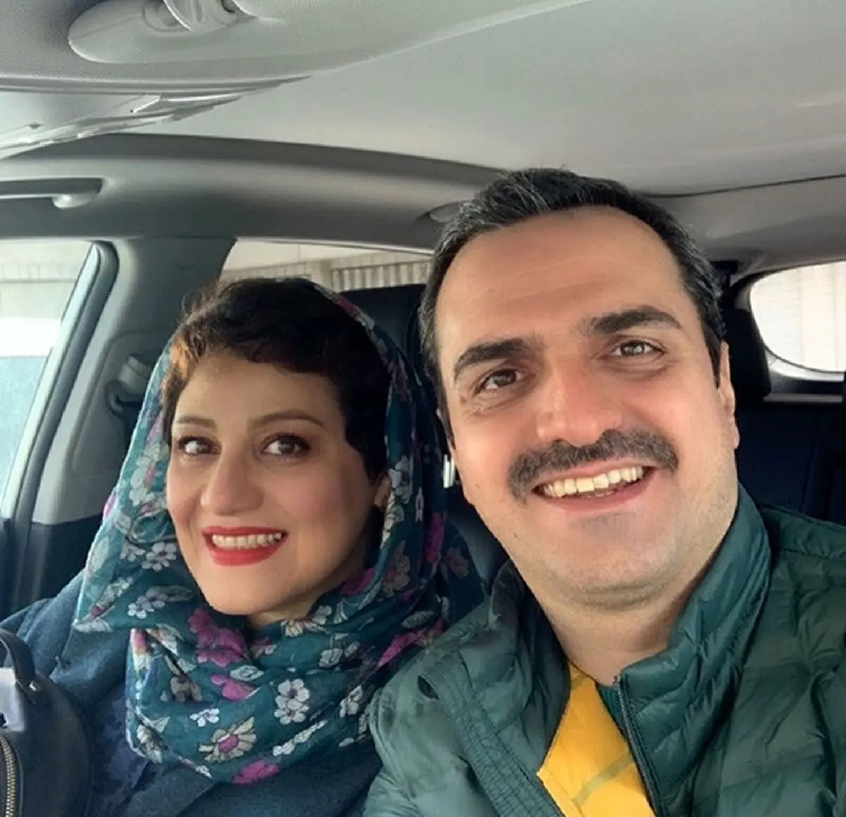 شبنم مقدمی و همسرش