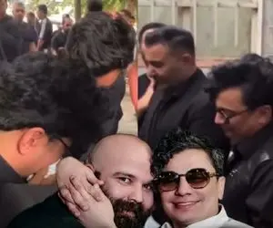 آواز جگرسوز؛ محسن ابراهیم زاده تو مراسم تشییع بادیگارد مرتضی پاشایی هق هق میکنه