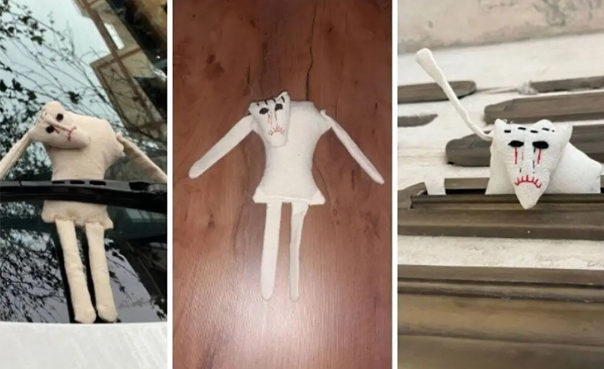عروسک خاک شده