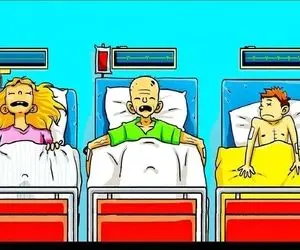 بازی فکری؛ اگه قشر خاکستری مغزت بین آدمای دنیا وسیع ترینه بگو کدوم بیمار زنده نیست