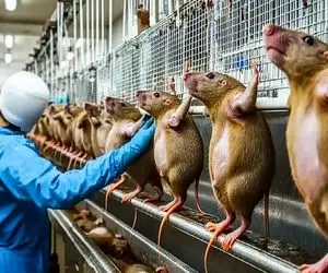 فرآوری موش؛ وقتی موش‌ها گرد و قلمبه شدن پوستشونو تو آبجوش رنده و درسته سرخ میکنن