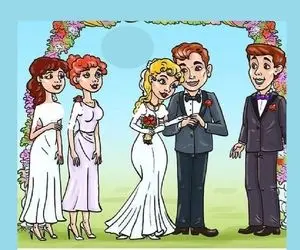 هوش تصویری؛ اگه خدای هوشی بگو تو جمع عروس و داماد کدومشون مال اینجا نیستن؟