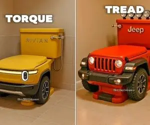 ترکیب فانتزی و واقعیت؛ توالت ماشینی طرحی که کسی رو حسرت به دل ماشین موردعلاقش نمیذاره