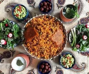 طرز تهیه لوبیا پلو مجلسی با گوشت تکه ای؛ خوشمزه و متفاوت