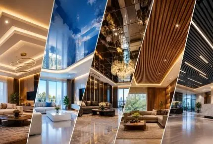 جدیدترین مدل های سقف معلق؛ نمایی فوق العاده زیبا برای ایجاد فضایی لوکس و باوقار