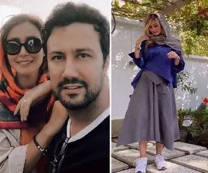 وقتی زنِ شاهرخ استخری با گونی چیندار استایل میزنه لب آبی!