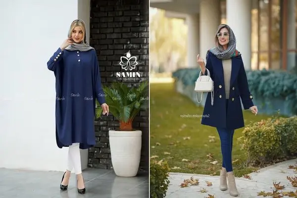 مانتوی سُرمه ای