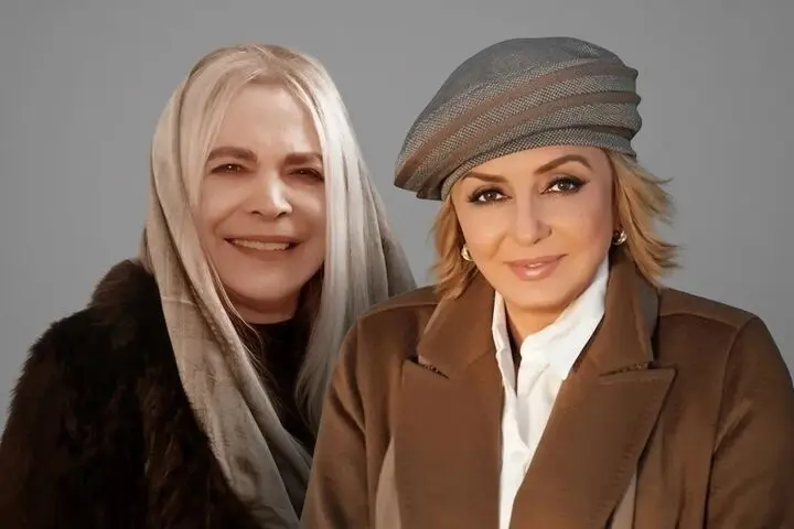 سفر به ایام قدیم سال ۱۳۵۱؛ بیتا فرهی با لباس عروس در کنار گوگوش