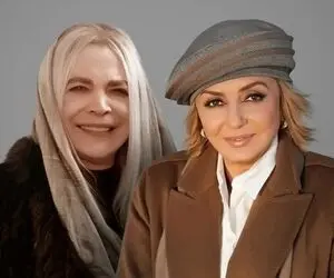 سفر به ایام قدیم سال ۱۳۵۱؛ بیتا فرهی با لباس عروس در کنار گوگوش