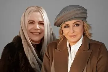 سفر به ایام قدیم سال ۱۳۵۱؛ بیتا فرهی با لباس عروس در کنار گوگوش