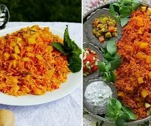 طرز تهیه گوجه پلو (دمی گوجه) با بهترین دستور/ غذای خوشمزه بدون گوشت رو اینجوری بپزید
