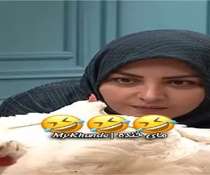 سکانس خندان/ واکنش المیرا شریفی مقدم نسبت به مرغهای زنده که آوردن سر ضبط