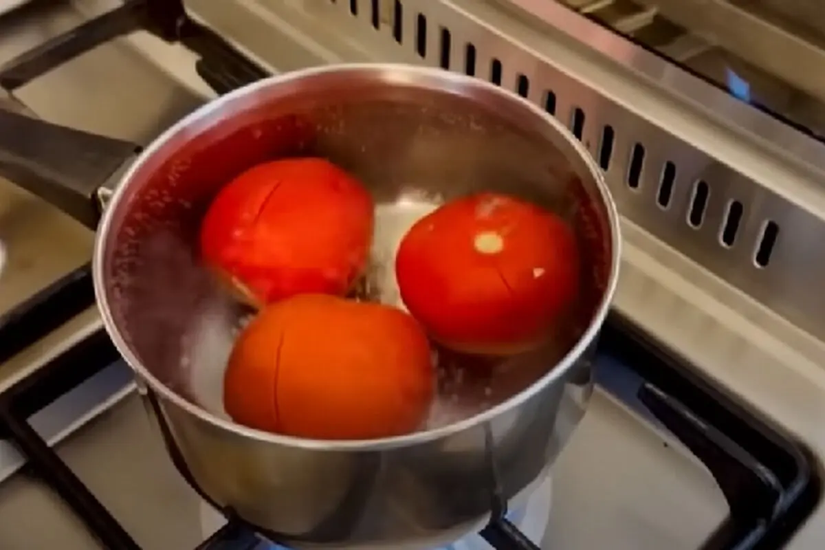 putting-tomatoes-on-water-to-peel-it