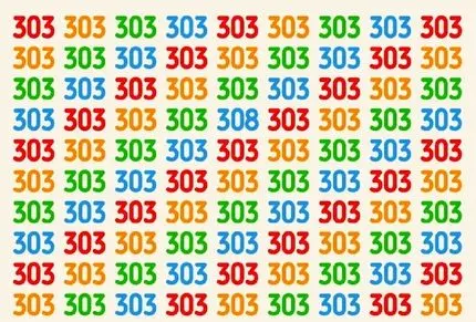 بازی فکری؛ اگه چشات لامصب عقاب جماعت رو لول کرده عدد 308 رو بین هزاران 303 دریاب