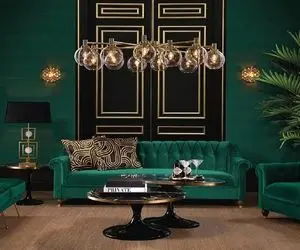 چیدمان لوکس؛ با مبل های چستر اینطوری کلاسیک و مدرن خونه سبزتو بچین